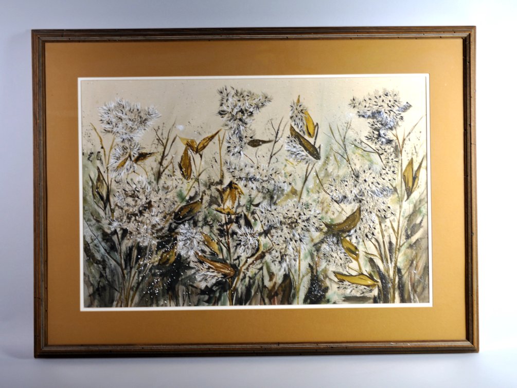 Betty Zoe Miller Milkweed Botanical Virgina Watercolor, photo 2 of 11