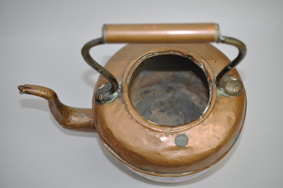 Hand-Hammered Copper Gooseneck Tea Kettle, photo 12 of 16