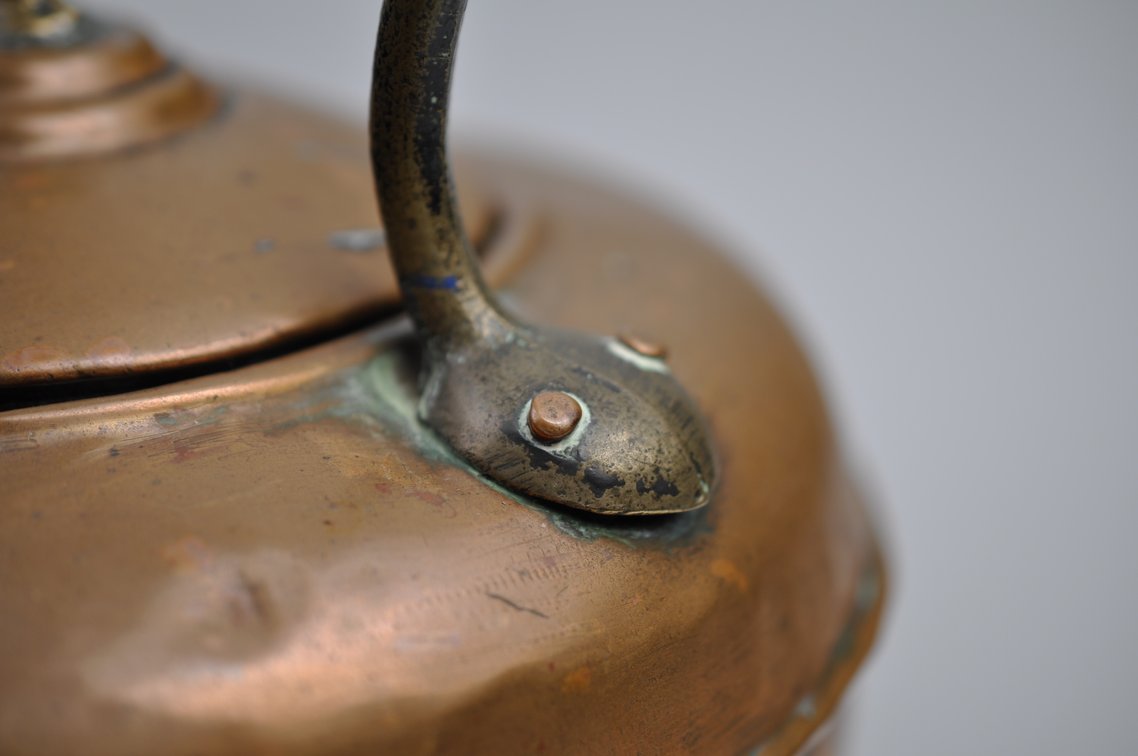 Hand-Hammered Copper Gooseneck Tea Kettle, photo 11 of 16