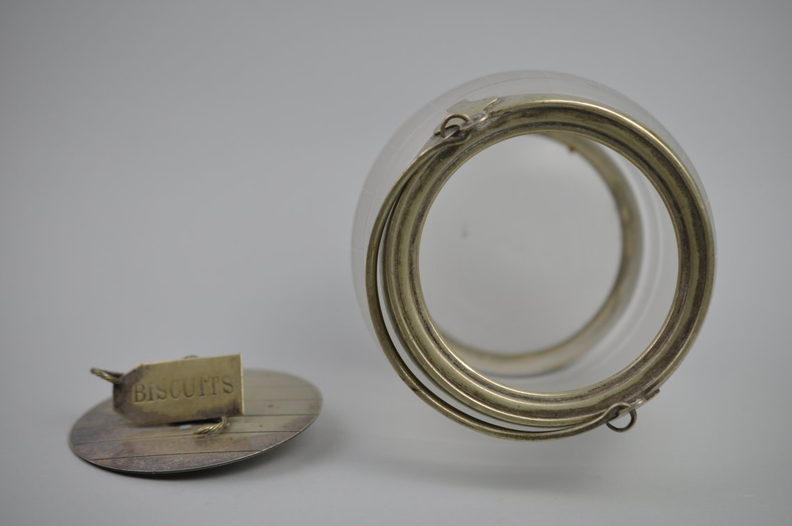 Frosted Glass Biscuit Barrel Jar, photo 10 of 11