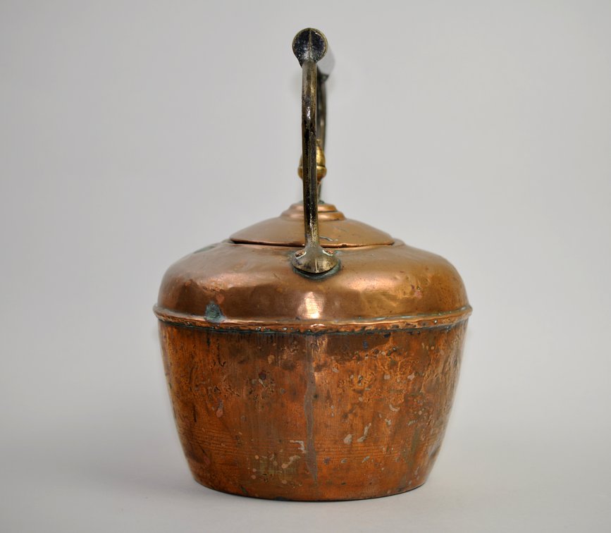 Hand-Hammered Copper Gooseneck Tea Kettle, photo 4 of 16
