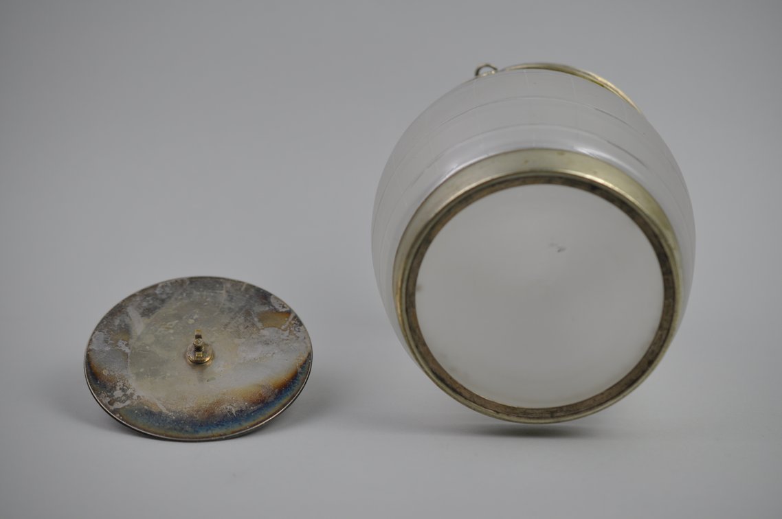 Frosted Glass Biscuit Barrel Jar, photo 11 of 11