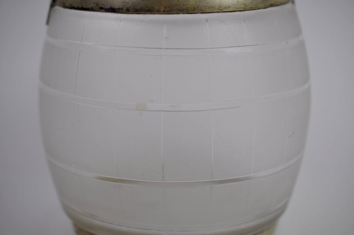 Frosted Glass Biscuit Barrel Jar, photo 3 of 11