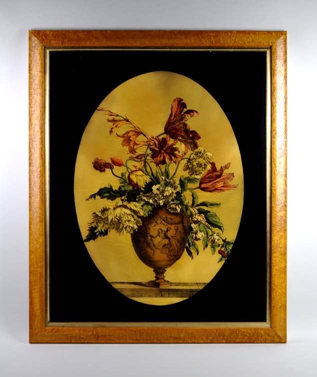 Monnoyer Style Floral Vase Engraving, photo 2 of 9