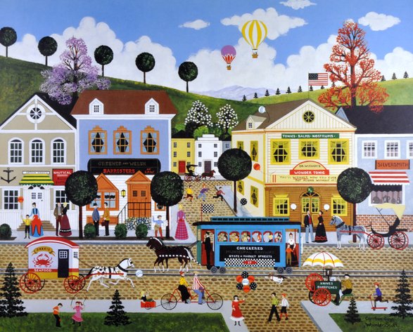 Jane Wooster Scott Carefree Days Print
