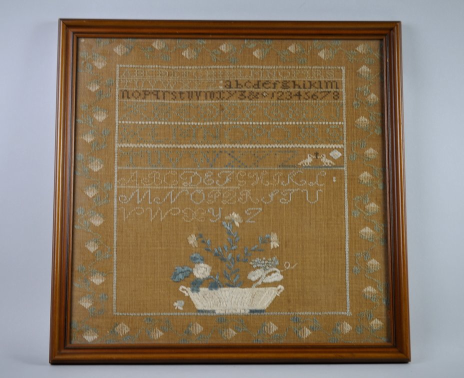 1830s American Schoolgirl Needlework Samplers, photo 2 of 21