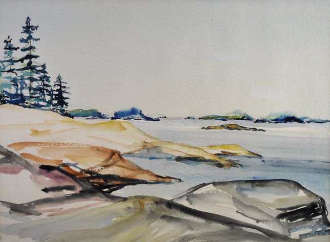 American Coastal Watercolor