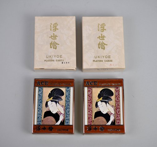 Showa Period Ukiyoe Playing Cards