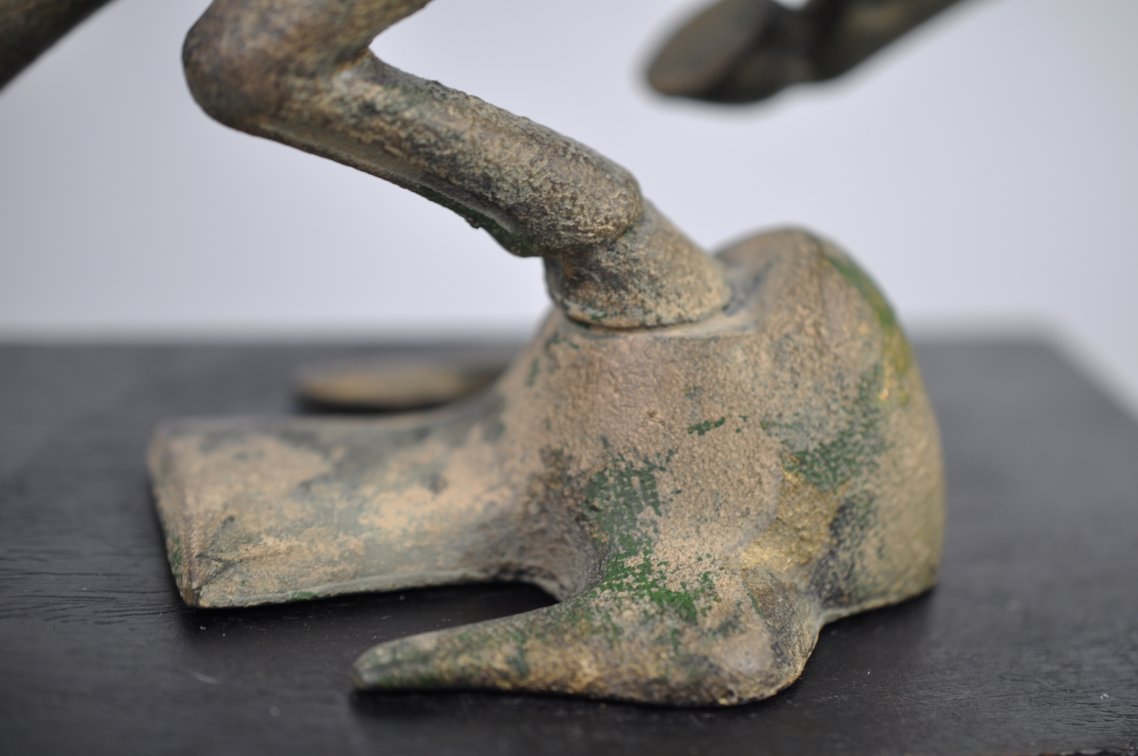 Otagiri Flying Horse of Kansu Cast Iron Sculpture, photo 15 of 20