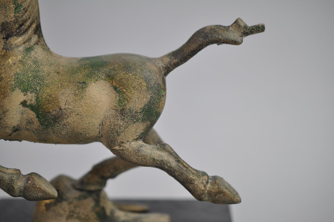 Otagiri Flying Horse of Kansu Cast Iron Sculpture, photo 4 of 20