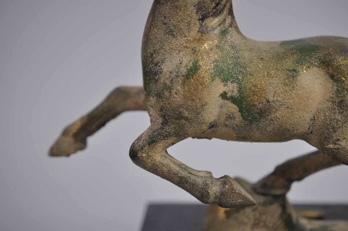 Otagiri Flying Horse of Kansu Cast Iron Sculpture, photo 3 of 20
