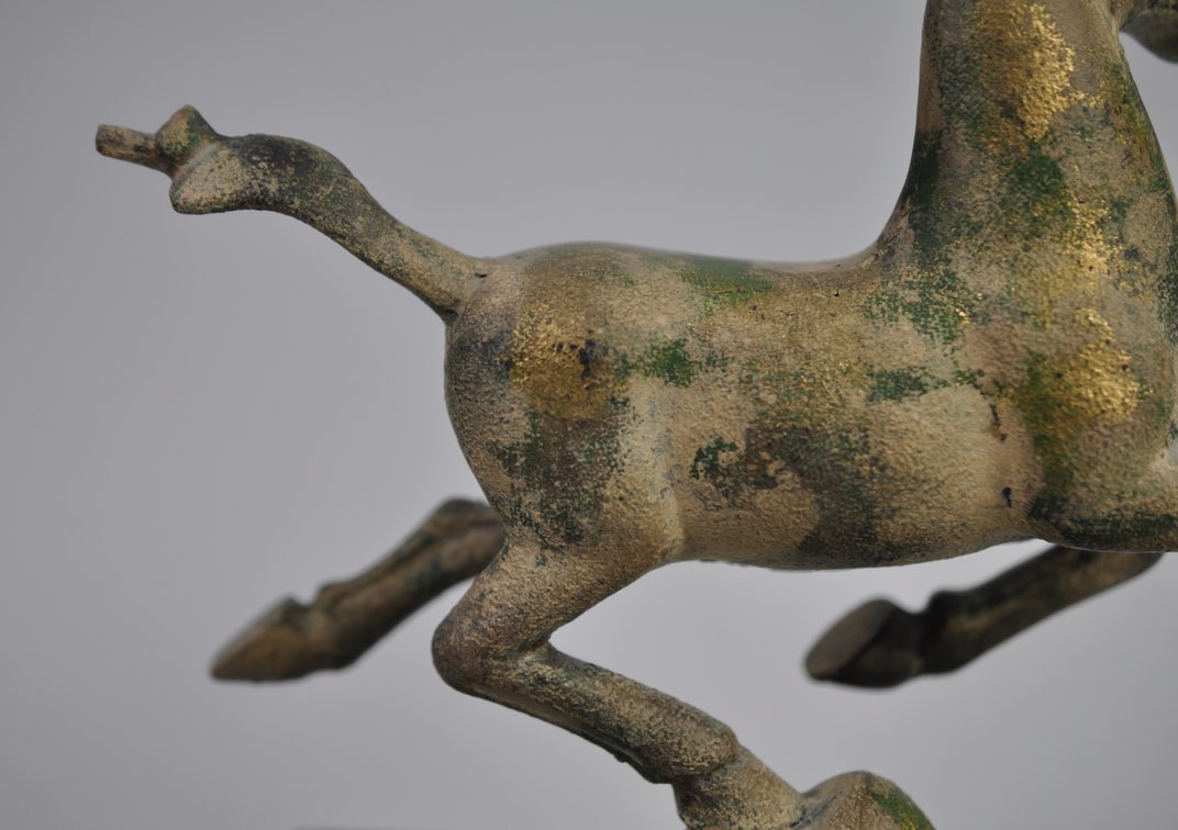 Otagiri Flying Horse of Kansu Cast Iron Sculpture, photo 14 of 20