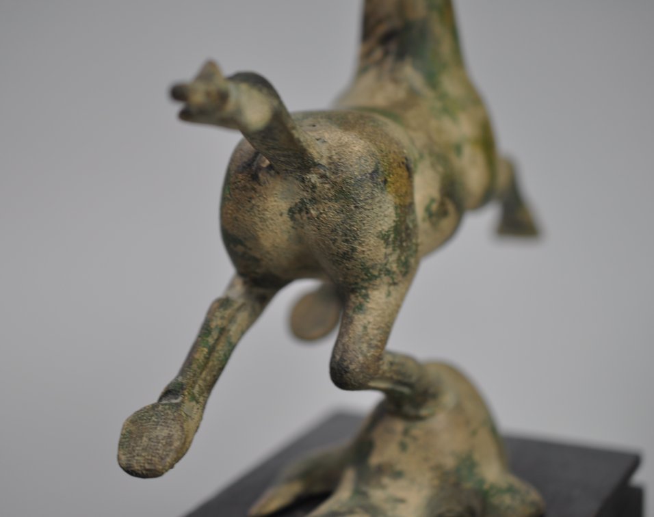 Otagiri Flying Horse of Kansu Cast Iron Sculpture, photo 17 of 20
