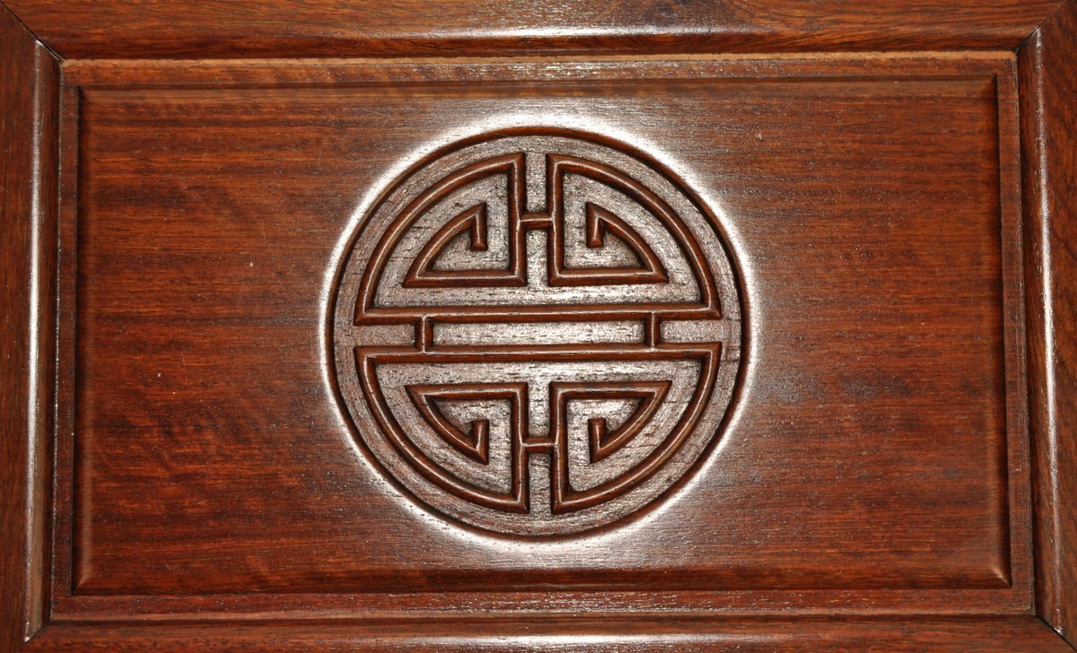 Chinese Hong Kong Hardwood Compartment Box, photo 3 of 6