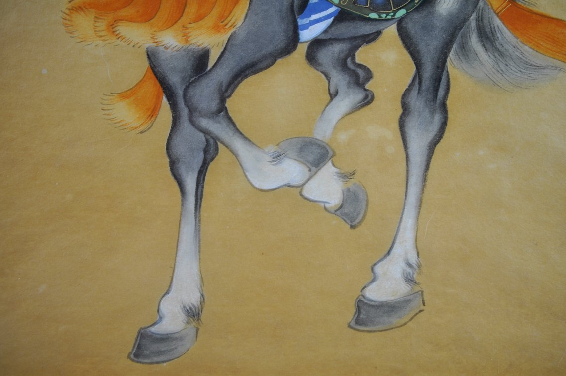 Japanese Yoshiie Samurai Warrior Horseback Print, photo 8 of 10