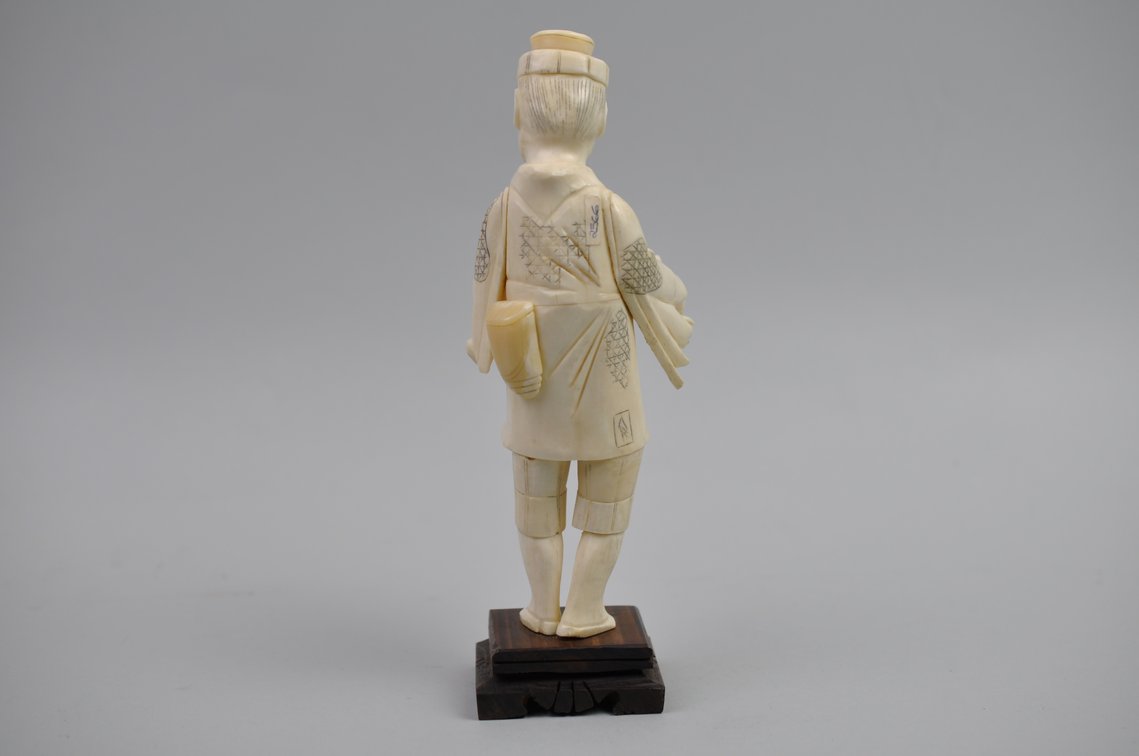 Okimono Japanese Carved Figure, Meiji Period, photo 10 of 19