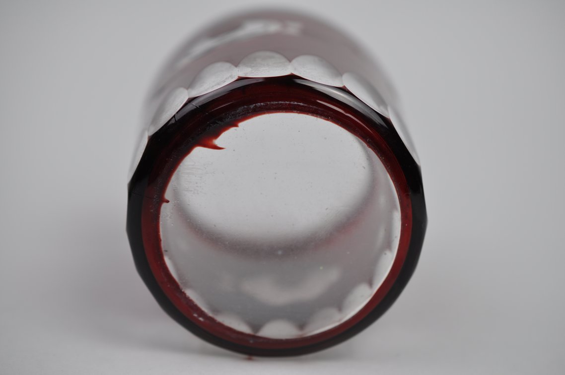 Pickle Castor Cranberry Glass with Utensil, photo 15 of 21
