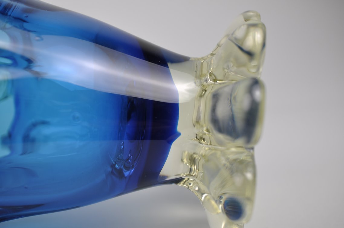 Murano Lattice Glass Vase, photo 14 of 15