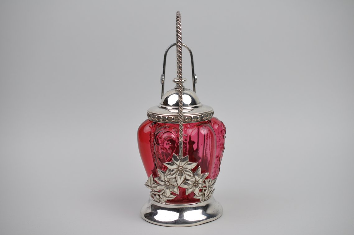 Pickle Castor Cranberry Glass + Utensil, photo 4 of 19