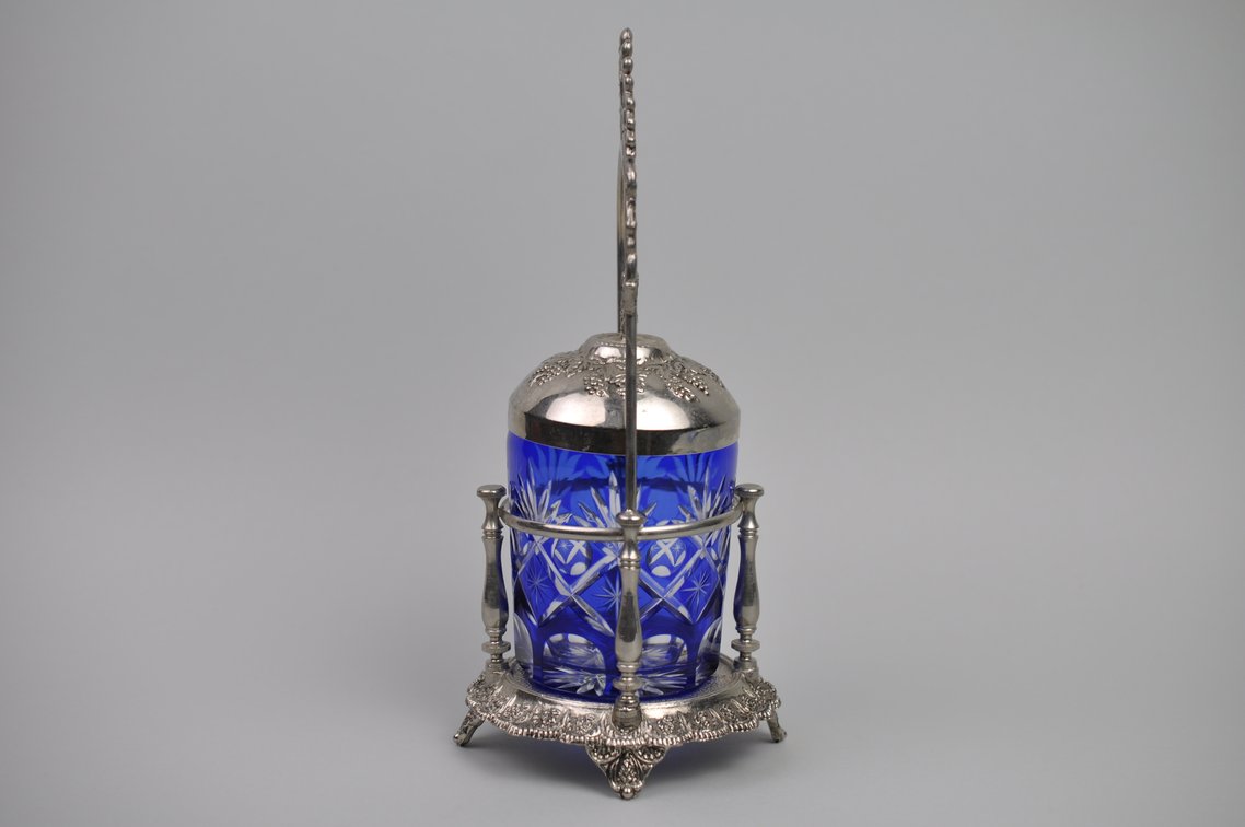 Pickle Castor with Cobalt Glass, photo 4 of 16