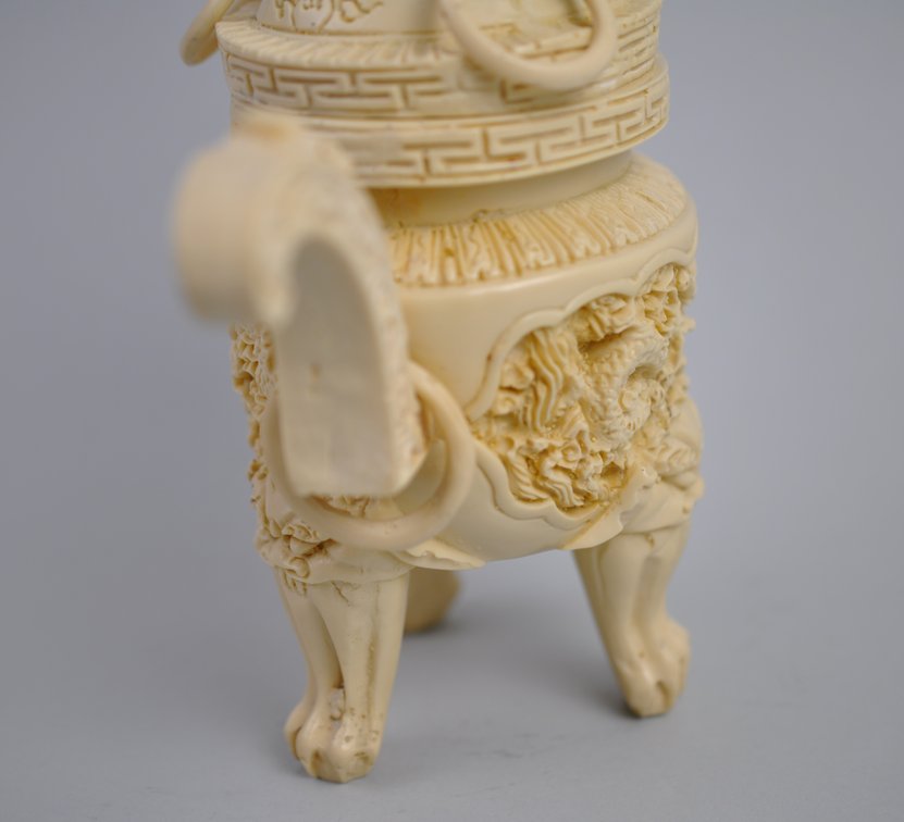 Dragon Tripod Covered Vessel, photo 11 of 22
