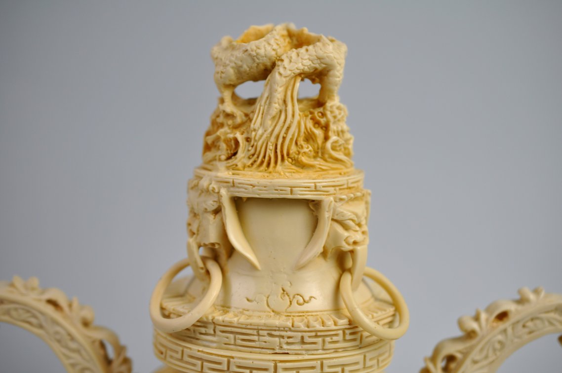 Dragon Tripod Covered Vessel, photo 13 of 22