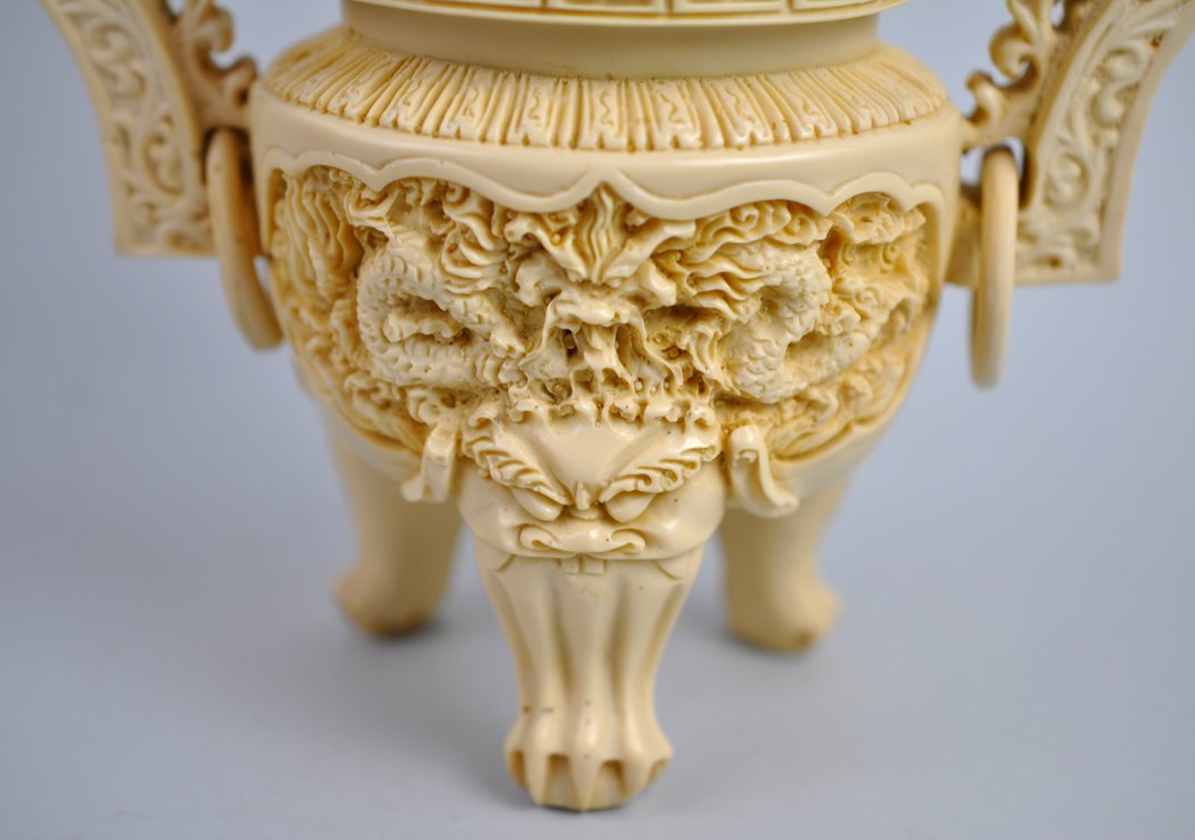 Dragon Tripod Covered Vessel, photo 14 of 22