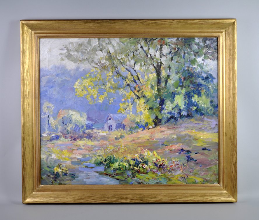 John William Vawter Impressionist Rural Midwest Landscape, photo 2 of 11