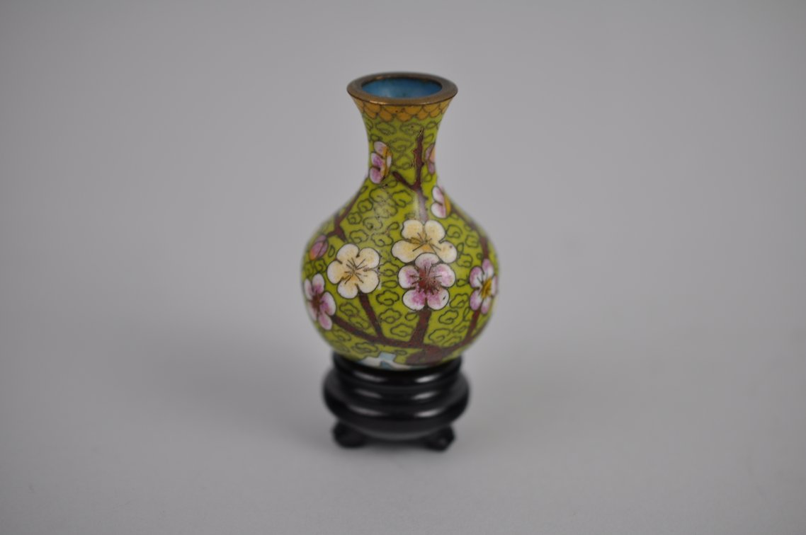 Chinese Cloisonné Floral Vase Collection, photo 14 of 29