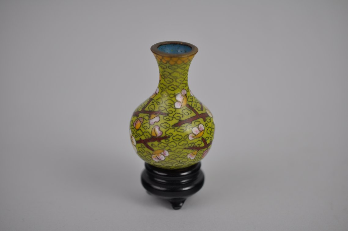 Chinese Cloisonné Floral Vase Collection, photo 15 of 29