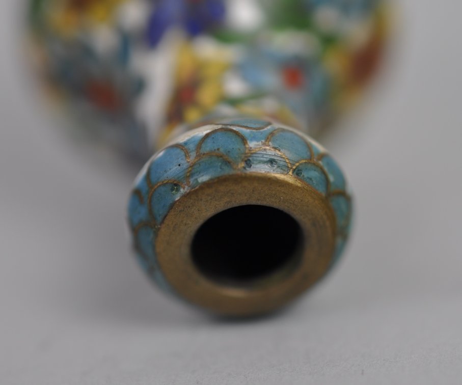 Chinese Cloisonné Floral Vase Collection, photo 25 of 29