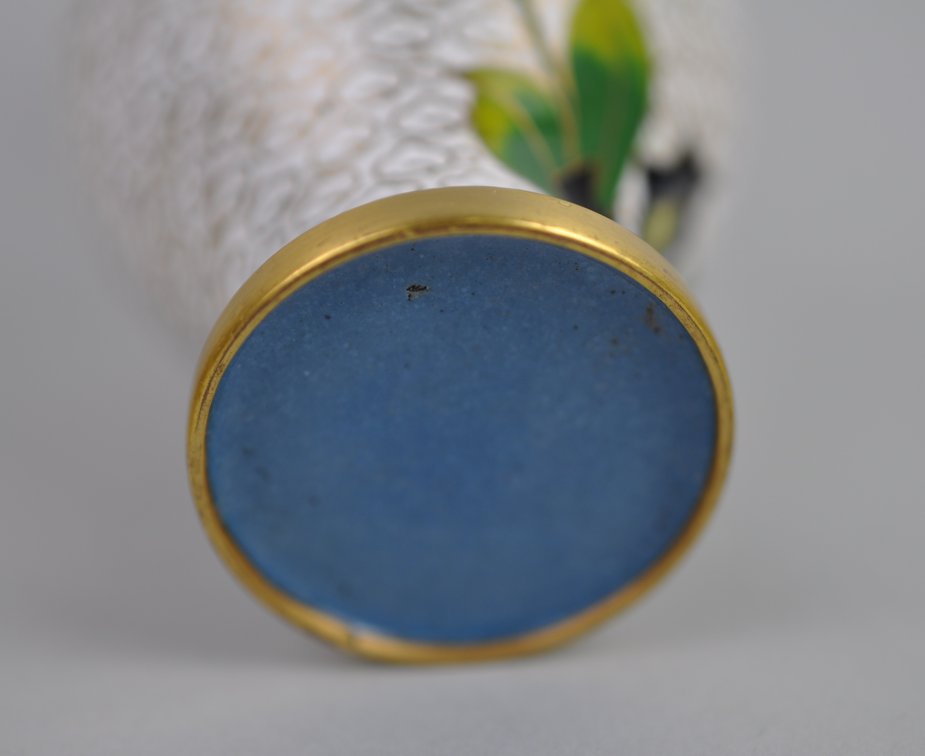 Chinese Cloisonné Floral Vase Collection, photo 12 of 29