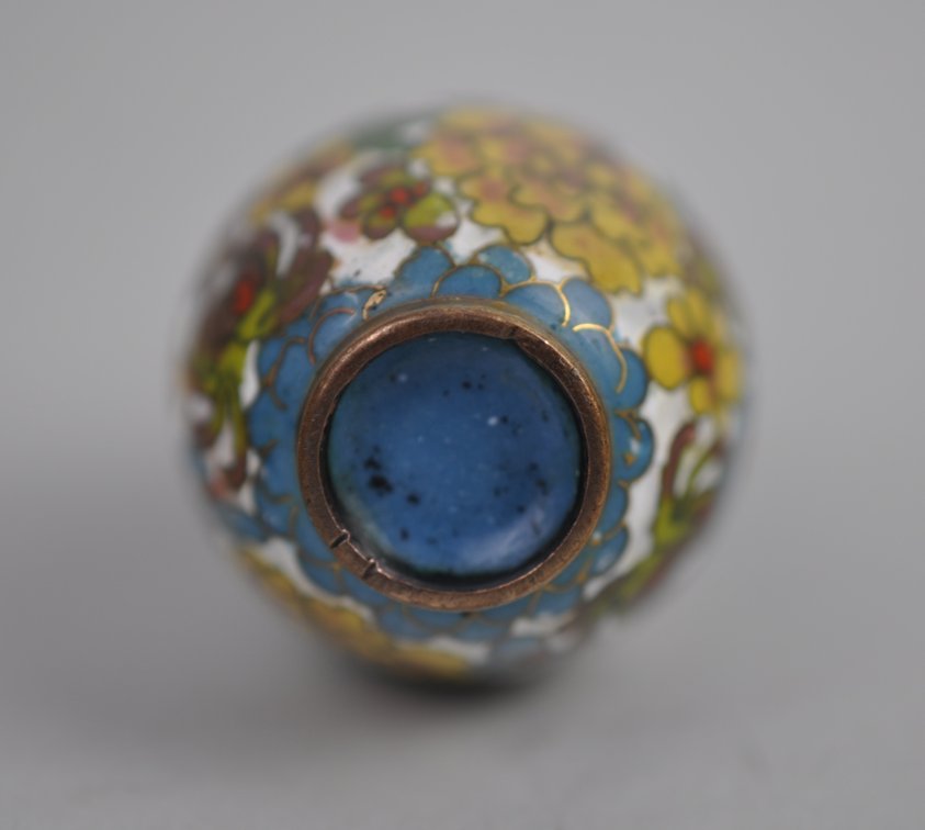 Chinese Cloisonné Floral Vase Collection, photo 24 of 29