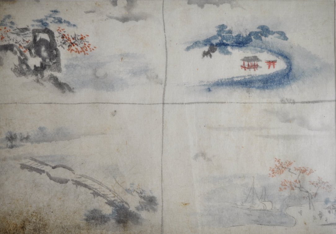 Framed Asian Ink & Watercolor Artworks, photo 3 of 25