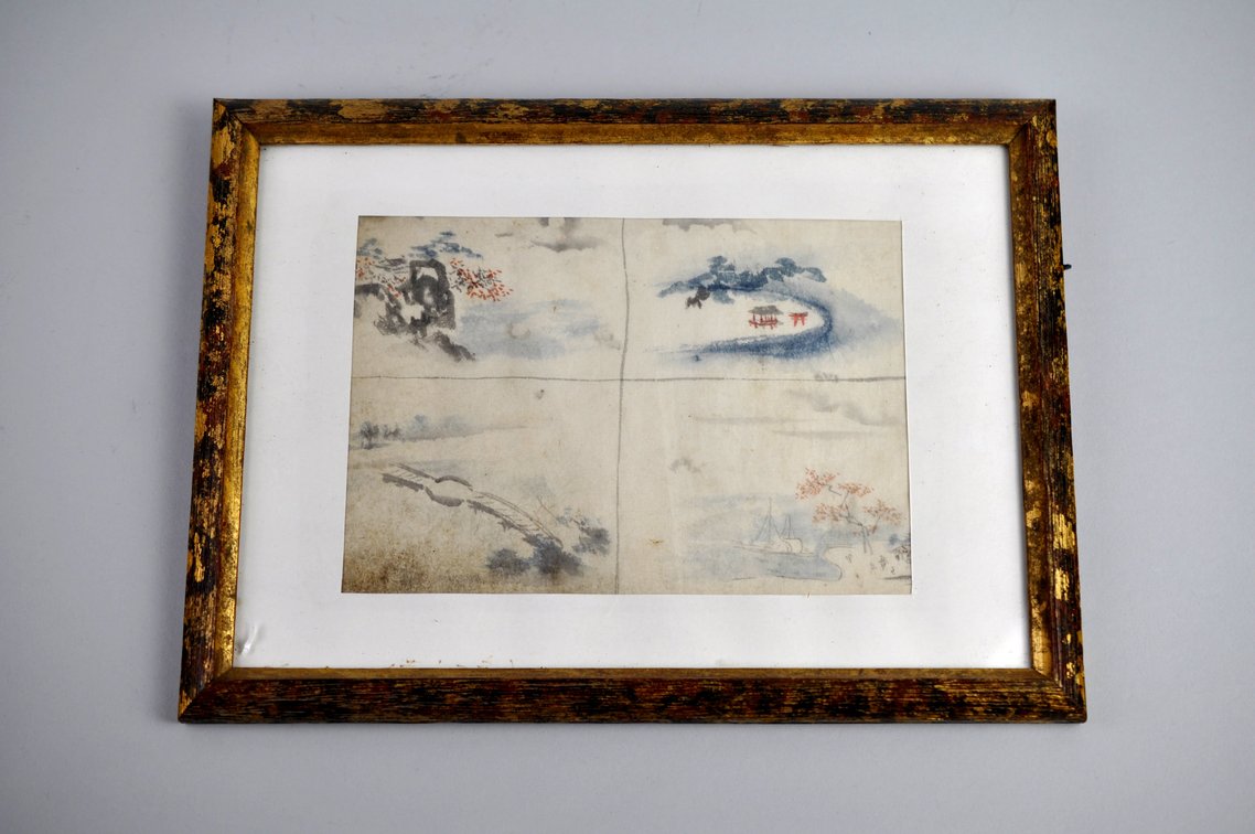 Framed Asian Ink & Watercolor Artworks, photo 2 of 25