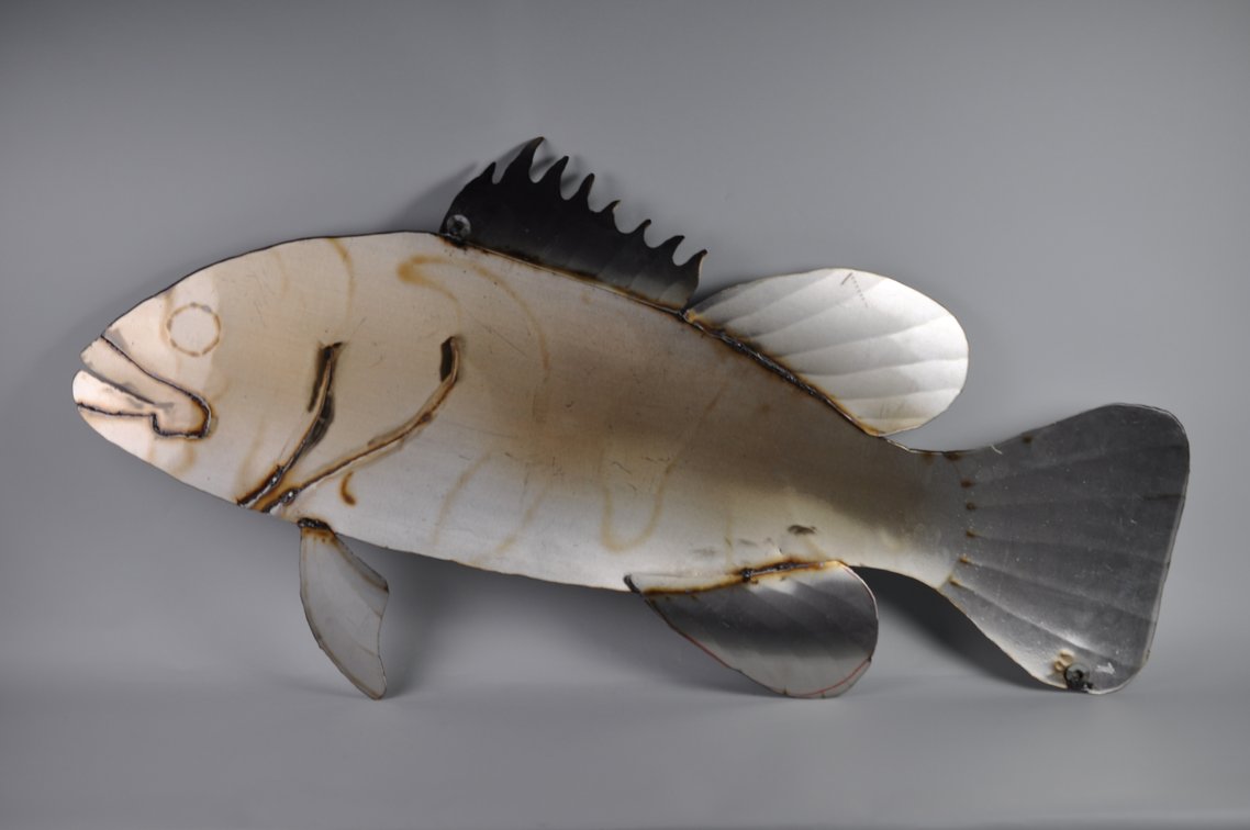 Ricaurte Steel Alive Goliath Grouper Sculpture, photo 13 of 25