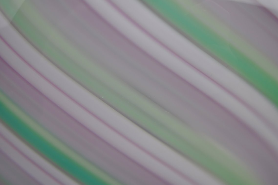 Josh Simpson Pink & Green Spiral Art Glass Vase, photo 6 of 12