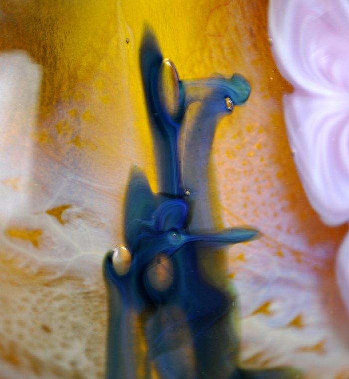 Josh Simpson Floral Art Glass Vase, photo 11 of 17