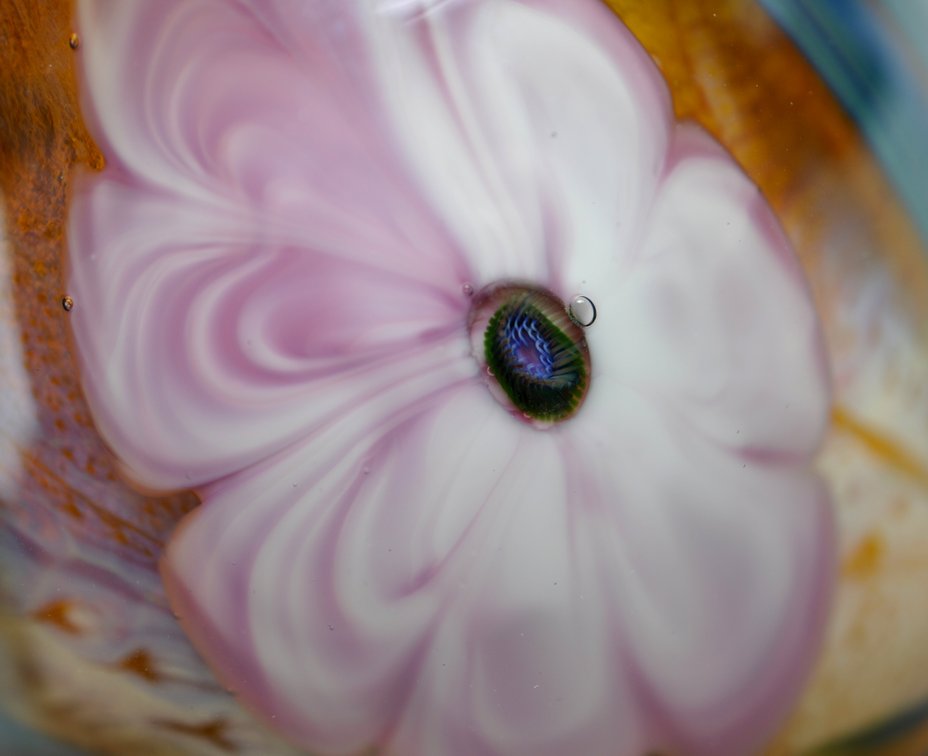 Josh Simpson Floral Art Glass Vase, photo 5 of 17