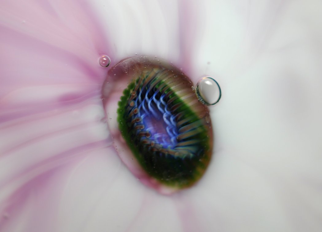 Josh Simpson Floral Art Glass Vase, photo 6 of 17