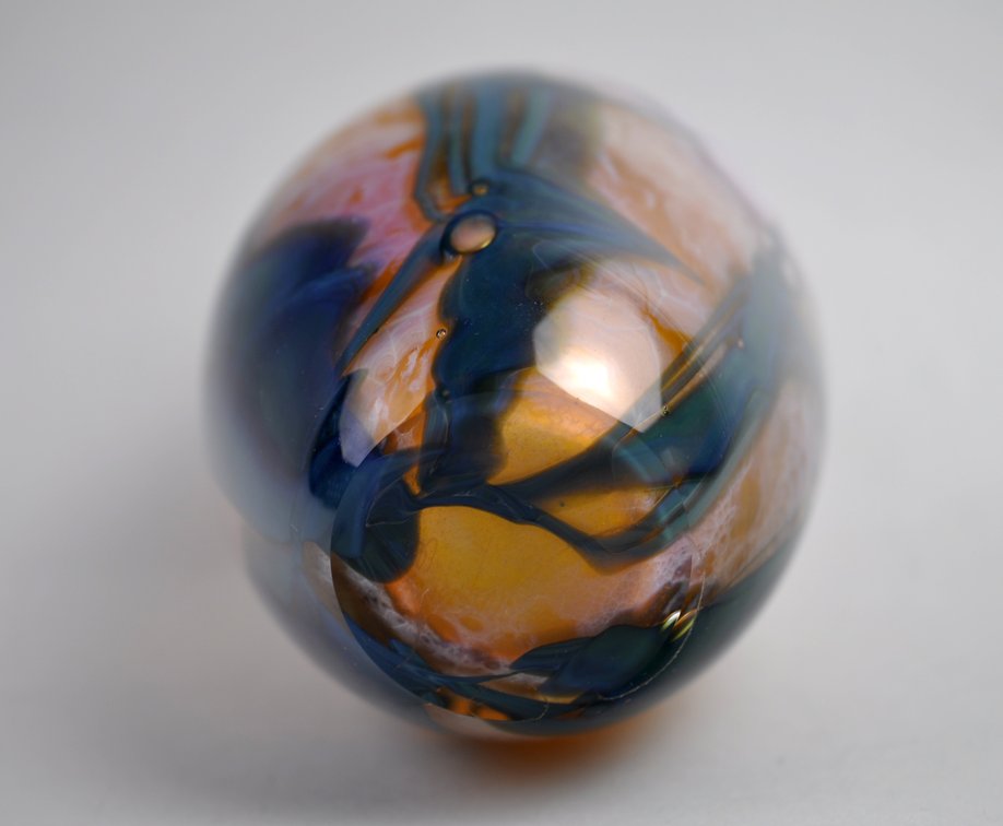 Josh Simpson Floral Art Glass Vase, photo 15 of 17