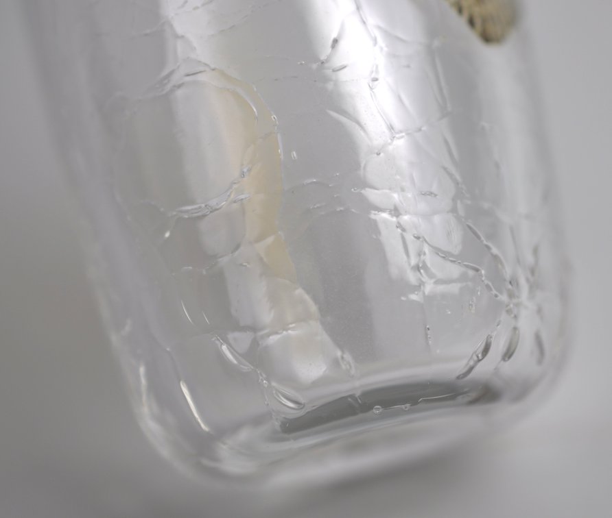 Michael Magyar Gold Leaf Crackle Art Glass Vase, photo 11 of 12
