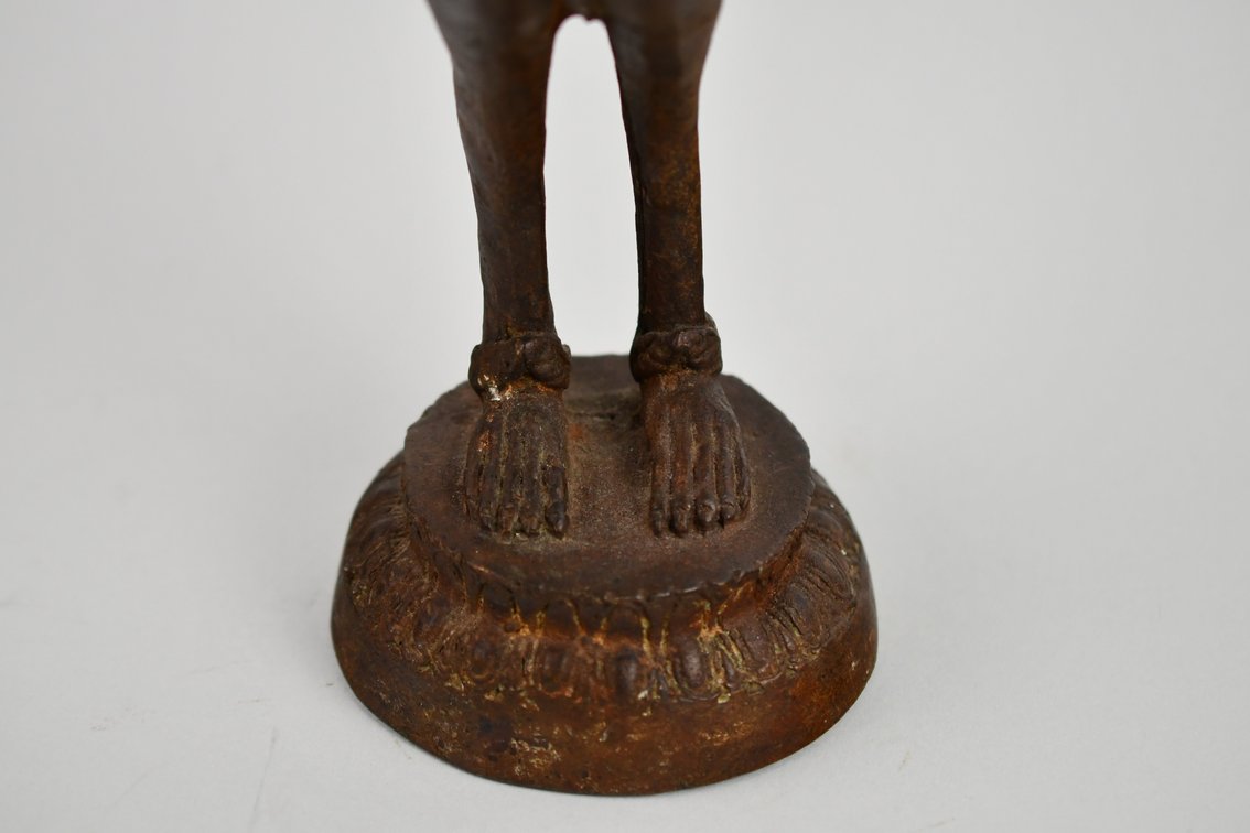 Thai Bronze Kinnari Guardian Figure, photo 7 of 12