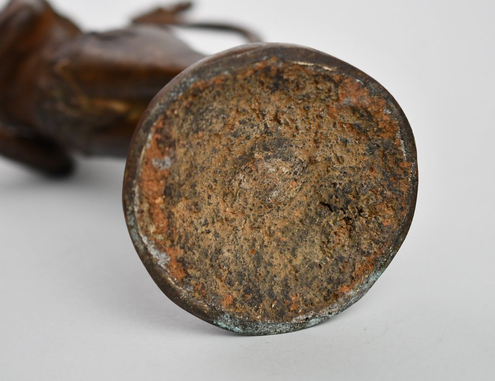 Thai Bronze Kinnari Guardian Figure, photo 12 of 12