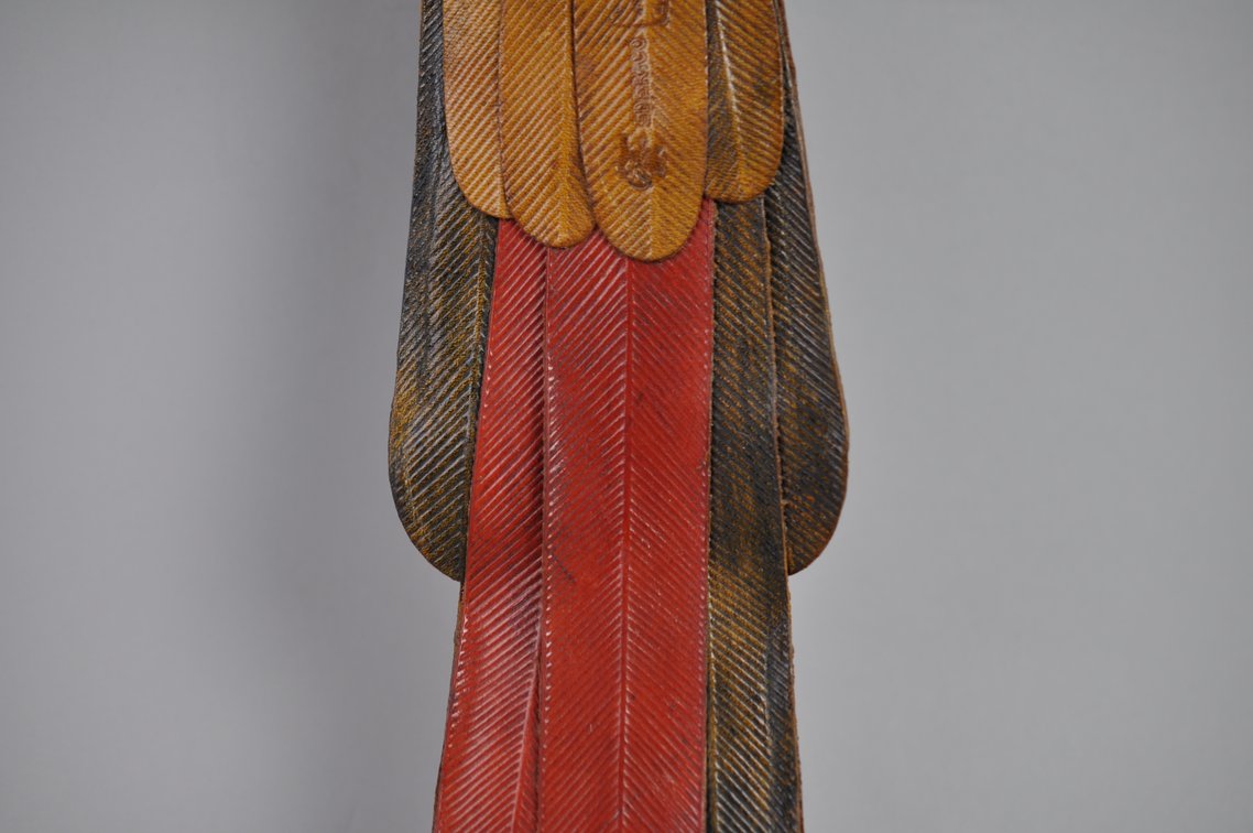 Federico Mexican Leather Macaw Hanging Sculpture, photo 6 of 21