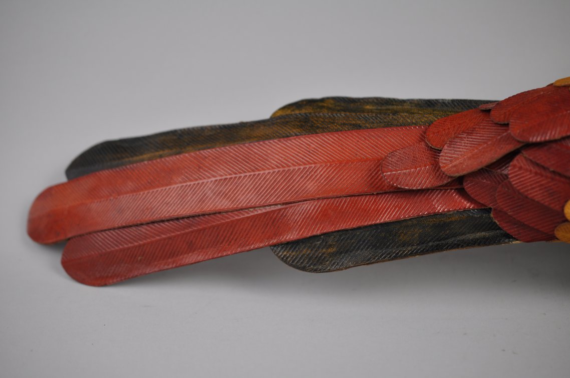 Federico Mexican Leather Macaw Hanging Sculpture, photo 16 of 21