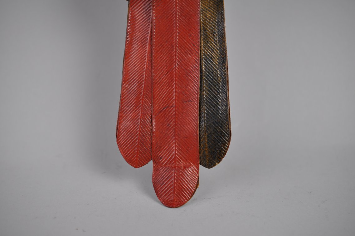 Federico Mexican Leather Macaw Hanging Sculpture, photo 8 of 21