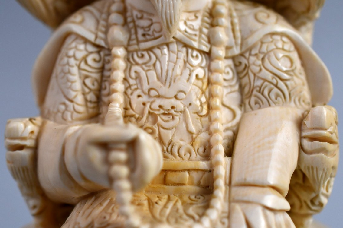 Chinese Emperor & Empress Carved Figures, photo 4 of 50