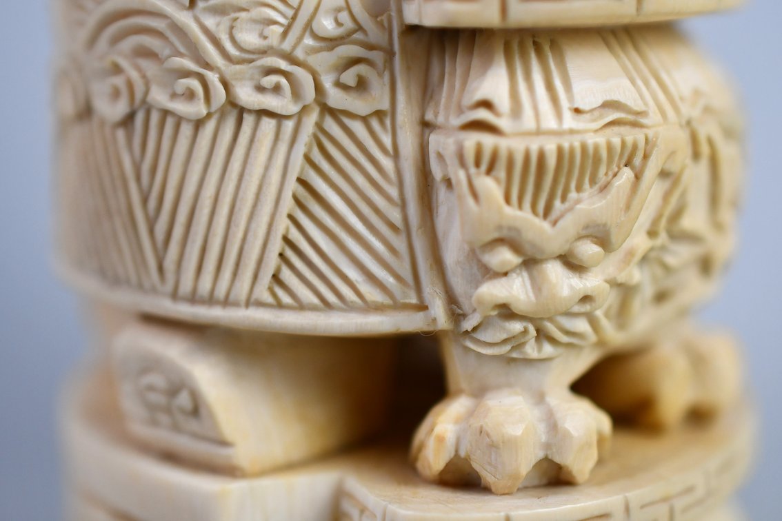 Chinese Emperor & Empress Carved Figures, photo 13 of 50