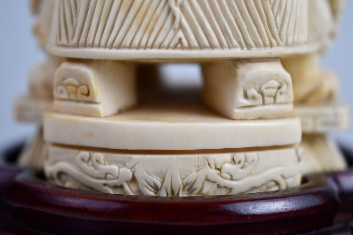 Chinese Emperor & Empress Carved Figures, photo 6 of 50